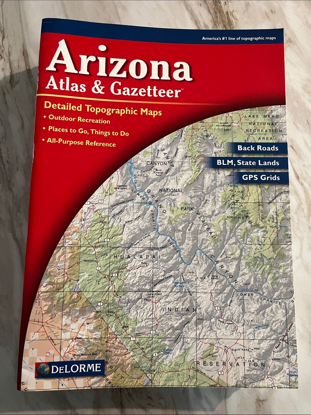 DeLorme Arizona Atlas & Gazetteer Like New